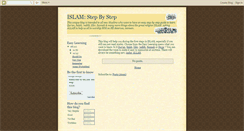 Desktop Screenshot of islamstepbystep.blogspot.com