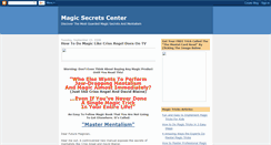 Desktop Screenshot of magicsecretscenter.blogspot.com