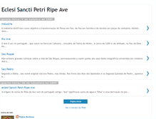 Tablet Screenshot of eclesisanctipetriripeave.blogspot.com