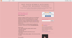 Desktop Screenshot of notyourbubbeskitchen.blogspot.com