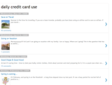 Tablet Screenshot of dailycreditcarduse.blogspot.com
