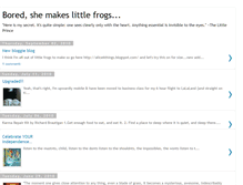 Tablet Screenshot of deliriumslittlefrogs.blogspot.com