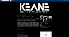 Desktop Screenshot of keaneacoustic.blogspot.com