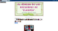 Desktop Screenshot of elrincondeclaudita.blogspot.com