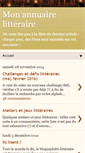 Mobile Screenshot of mon-annuaire-litteraire.blogspot.com