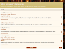 Tablet Screenshot of mon-annuaire-litteraire.blogspot.com