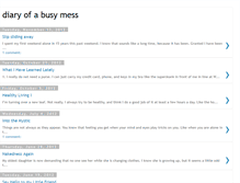 Tablet Screenshot of diaryofabusymess.blogspot.com