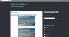 Desktop Screenshot of esploramontagne.blogspot.com