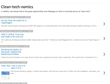 Tablet Screenshot of cleantechnomics.blogspot.com