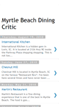 Mobile Screenshot of myrtlebeachdiningcritic.blogspot.com