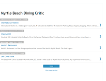 Tablet Screenshot of myrtlebeachdiningcritic.blogspot.com