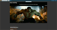 Desktop Screenshot of bodybuilding-online.blogspot.com