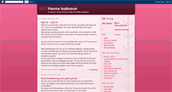 Desktop Screenshot of hannaisaksson.blogspot.com