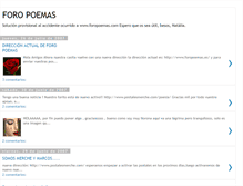 Tablet Screenshot of foropoemas.blogspot.com