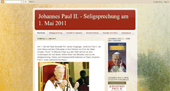 Desktop Screenshot of johannes-paul-ii.blogspot.com