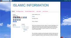 Desktop Screenshot of islamiconceptofliving.blogspot.com