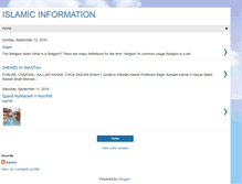 Tablet Screenshot of islamiconceptofliving.blogspot.com