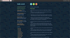 Desktop Screenshot of indiescent.blogspot.com
