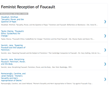 Tablet Screenshot of feministreceptionoffoucault.blogspot.com