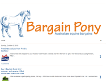 Tablet Screenshot of bargainpony.blogspot.com