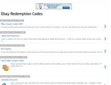 Tablet Screenshot of ebayredemptioncodes.blogspot.com
