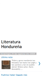 Mobile Screenshot of literaturaenhonduras.blogspot.com