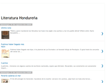 Tablet Screenshot of literaturaenhonduras.blogspot.com