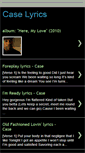 Mobile Screenshot of caselyrics.blogspot.com
