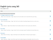 Tablet Screenshot of lyricssong365.blogspot.com