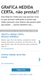 Mobile Screenshot of graficamedidacerta.blogspot.com