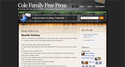 Desktop Screenshot of colefamilyfreepress.blogspot.com