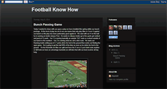 Desktop Screenshot of footballknowhow.blogspot.com