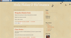 Desktop Screenshot of hulahalauohoonanea.blogspot.com