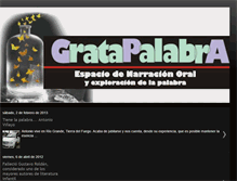 Tablet Screenshot of gratapalabra.blogspot.com