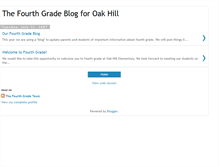 Tablet Screenshot of fourthgradeblogatoakhill.blogspot.com