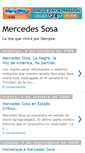 Mobile Screenshot of noticiasmercedessosa.blogspot.com