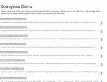 Tablet Screenshot of outrageousclaims.blogspot.com