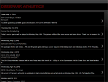 Tablet Screenshot of deerparkathletics.blogspot.com