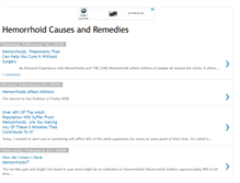 Tablet Screenshot of hemorrhoidcausesandremedies.blogspot.com