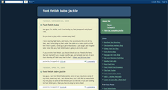 Desktop Screenshot of footfetishbabejackie.blogspot.com