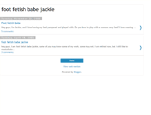 Tablet Screenshot of footfetishbabejackie.blogspot.com