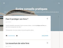 Tablet Screenshot of ecrire-conseils.blogspot.com