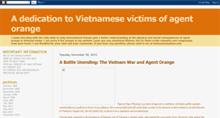 Desktop Screenshot of dioxinvietnam.blogspot.com