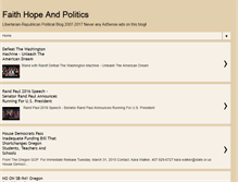 Tablet Screenshot of faithhopeandpolitics.blogspot.com