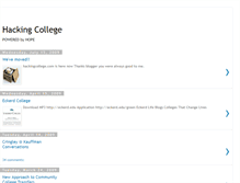 Tablet Screenshot of hackingcollege.blogspot.com