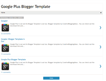 Tablet Screenshot of google-plus-blogger-template.blogspot.com