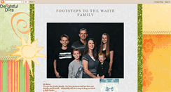 Desktop Screenshot of footstepstothewaitefamily.blogspot.com