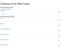 Tablet Screenshot of footstepstothewaitefamily.blogspot.com