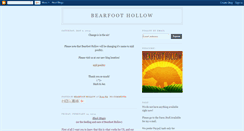 Desktop Screenshot of bearfoothollow.blogspot.com