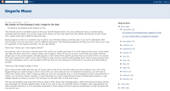 Desktop Screenshot of lingerie-moon.blogspot.com